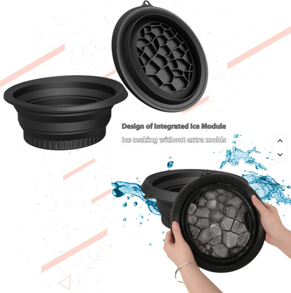 Facial Collapsible Ice Bath Silicone Bowl